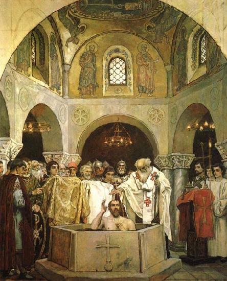 Viktor Vasnetsov Baptism of Saint Prince Vladimir 1890 oil painting image